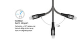 LAX USB C to Lightning Cable - 4 FT [Apple MFi Certified] Fast Charging Braided Sync Cord, Compatible with iOS Devices iPhone 11/11 Pro/11 Pro Max/XS Max/XS/XR/X/8 Plus/8, iPad & More