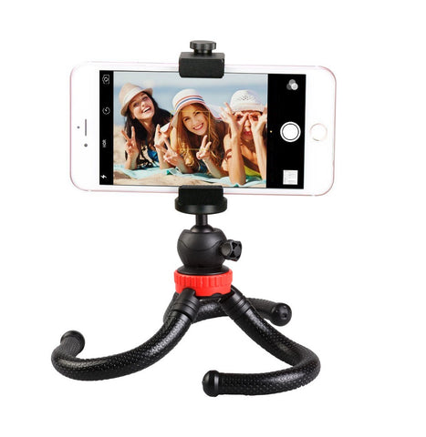 Universal Portable Flexible Tripod Phone holder for Cell Phones GoPro Camcorder