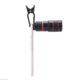 Universal 8X Zoom Mobile Phone Telescope Camera Lens with Clip