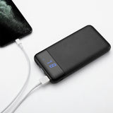 LAX Vegan Leather Power Bank - 12000mAh Battery Backup, Ultra Slim Design - Portable Charger Compatible with iPhone 11, 11 Pro, 11 Pro Max, X, XS Max, Samsung Galaxy S10, S9, More