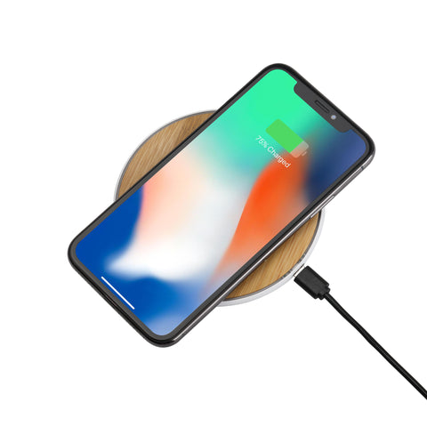 LAX 5W Wood - Bamboo Disk Wireless Charger