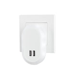 LAX Wall Charger Night Light Dual USB Charger