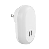 LAX Wall Charger Night Light Dual USB Charger