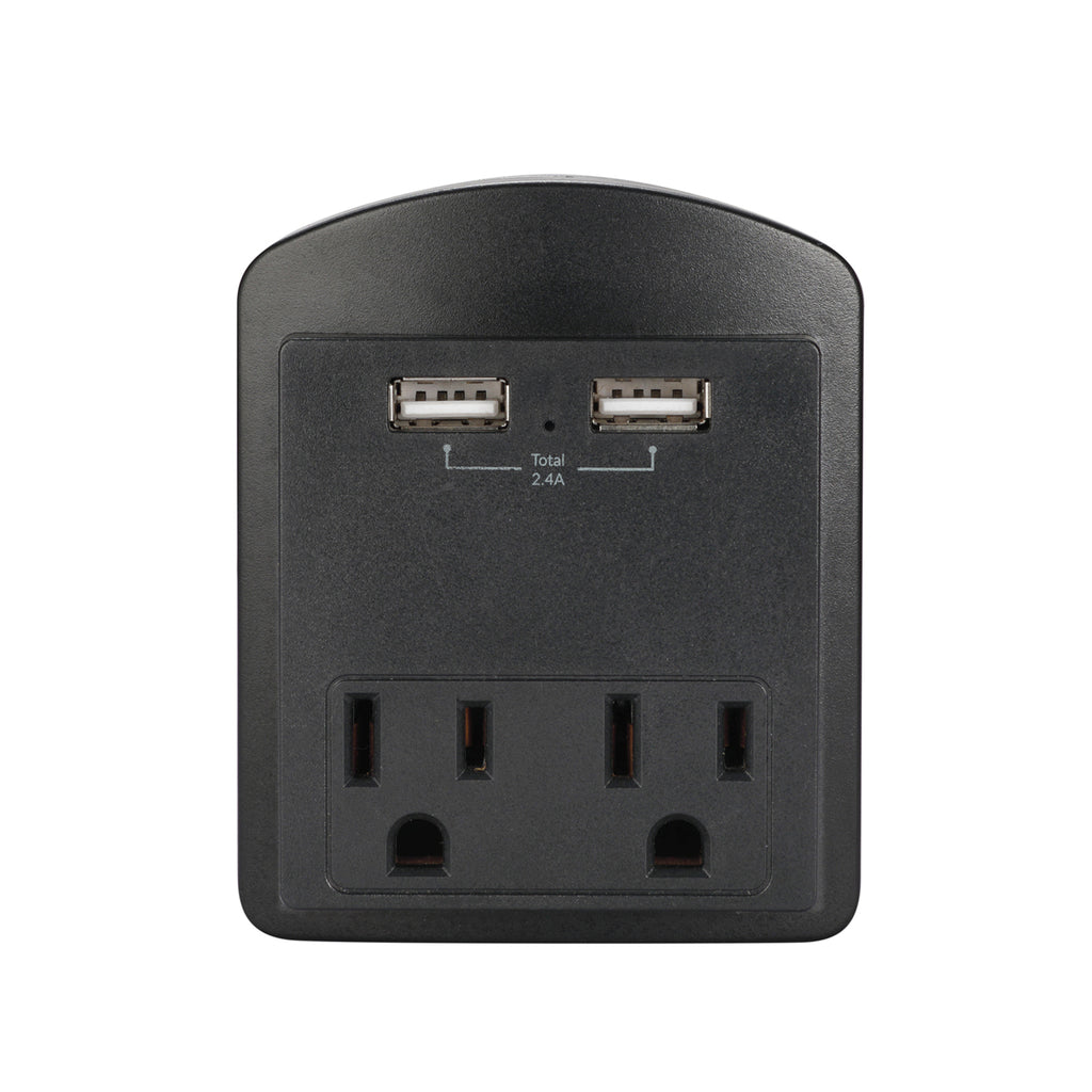 Surge Protector 2 or 6 Wall Outlets and 2 USB Ports