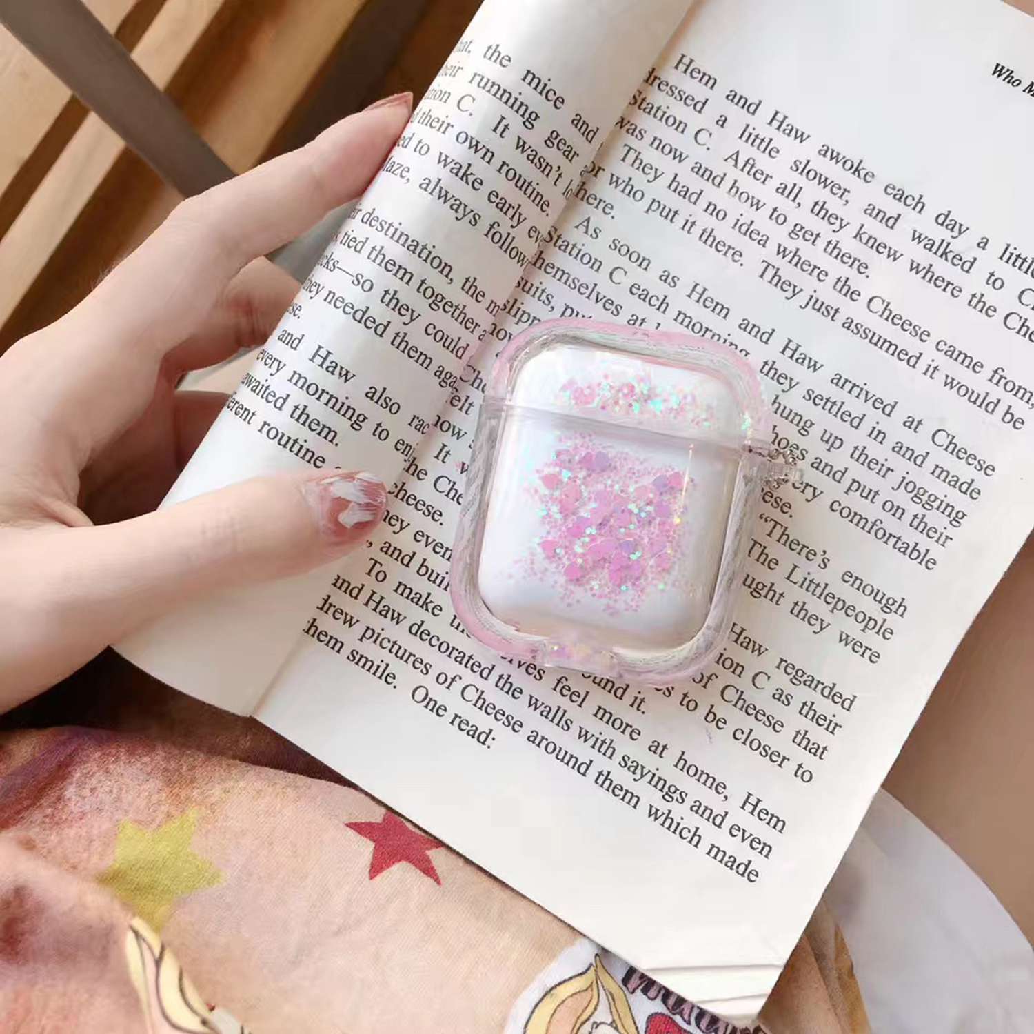 LAX Glitter AirPods Case Cover Protective Skin for Apple Airpods