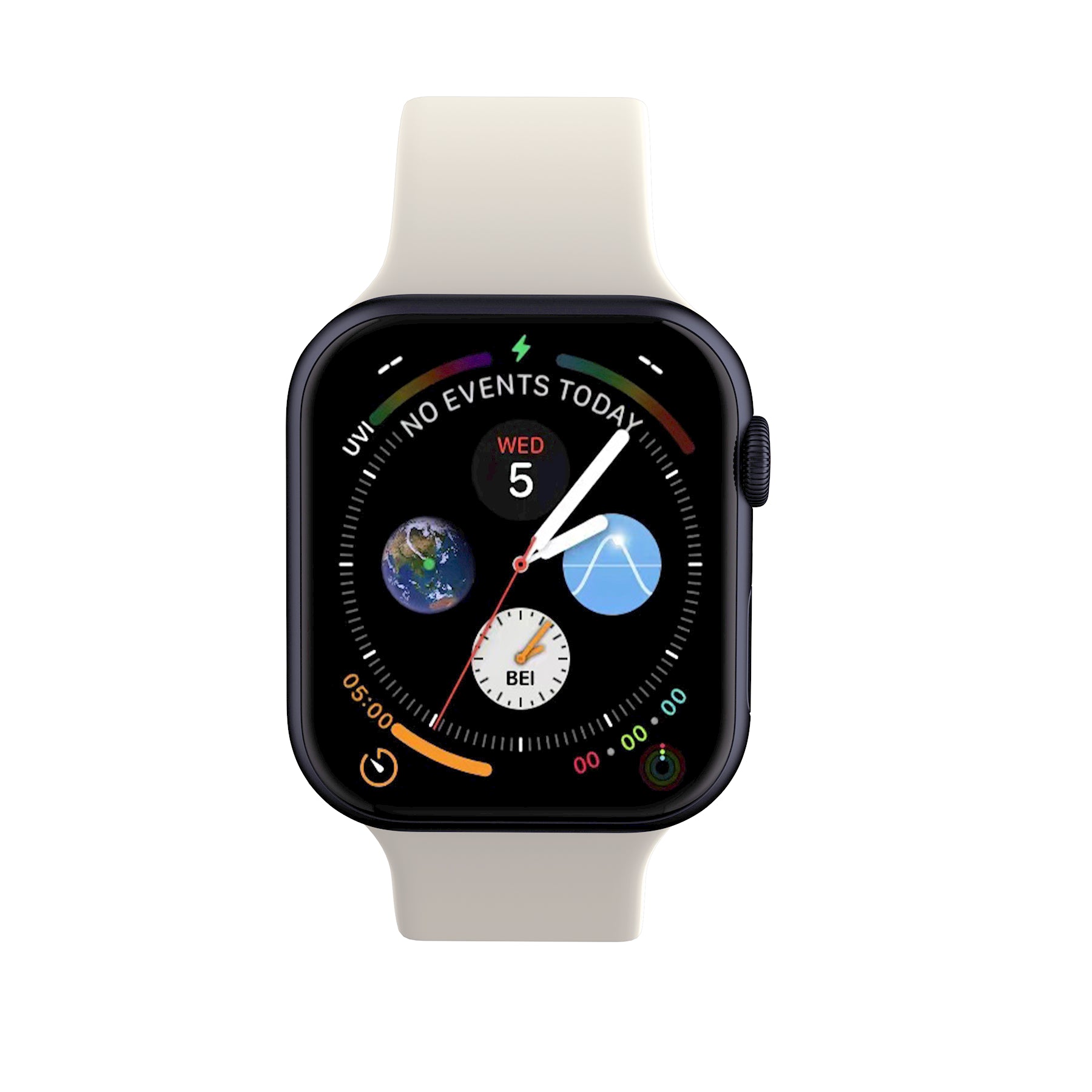 LAX Apple Watch Dual Clasp Silicone Bands