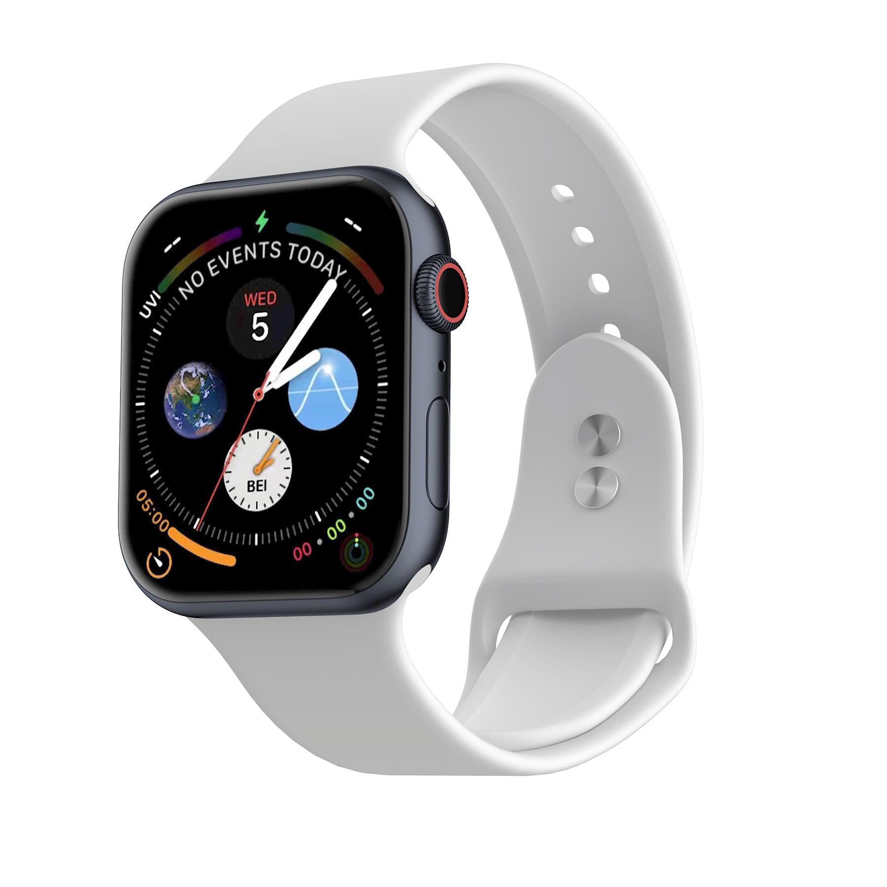 LAX Apple Watch Dual Clasp Silicone Bands