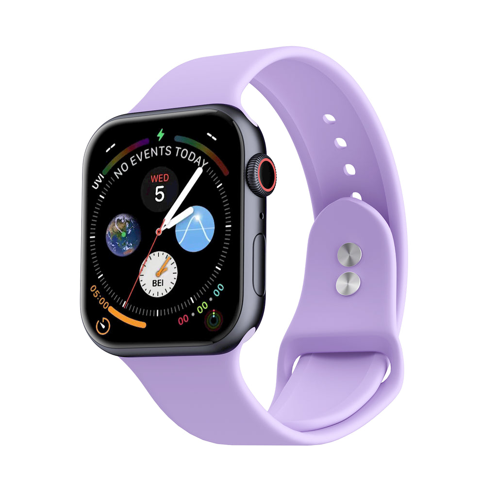 LAX Apple Watch Dual Clasp Silicone Bands