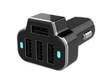 LAX 4-Port USB Rapid Car Charger for Apple & Android Devices