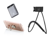 Bundle: Powerful Compact 12,000mAh Dual USB Power Bank + Neck Lounger Phone Holder + Finger Grip Ring Stand