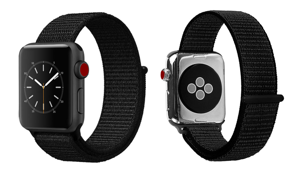 Breathable Nylon Sport Loop Band (Adjustable Velcro) for Apple Watch Series 1/2/3 Sport, Edition