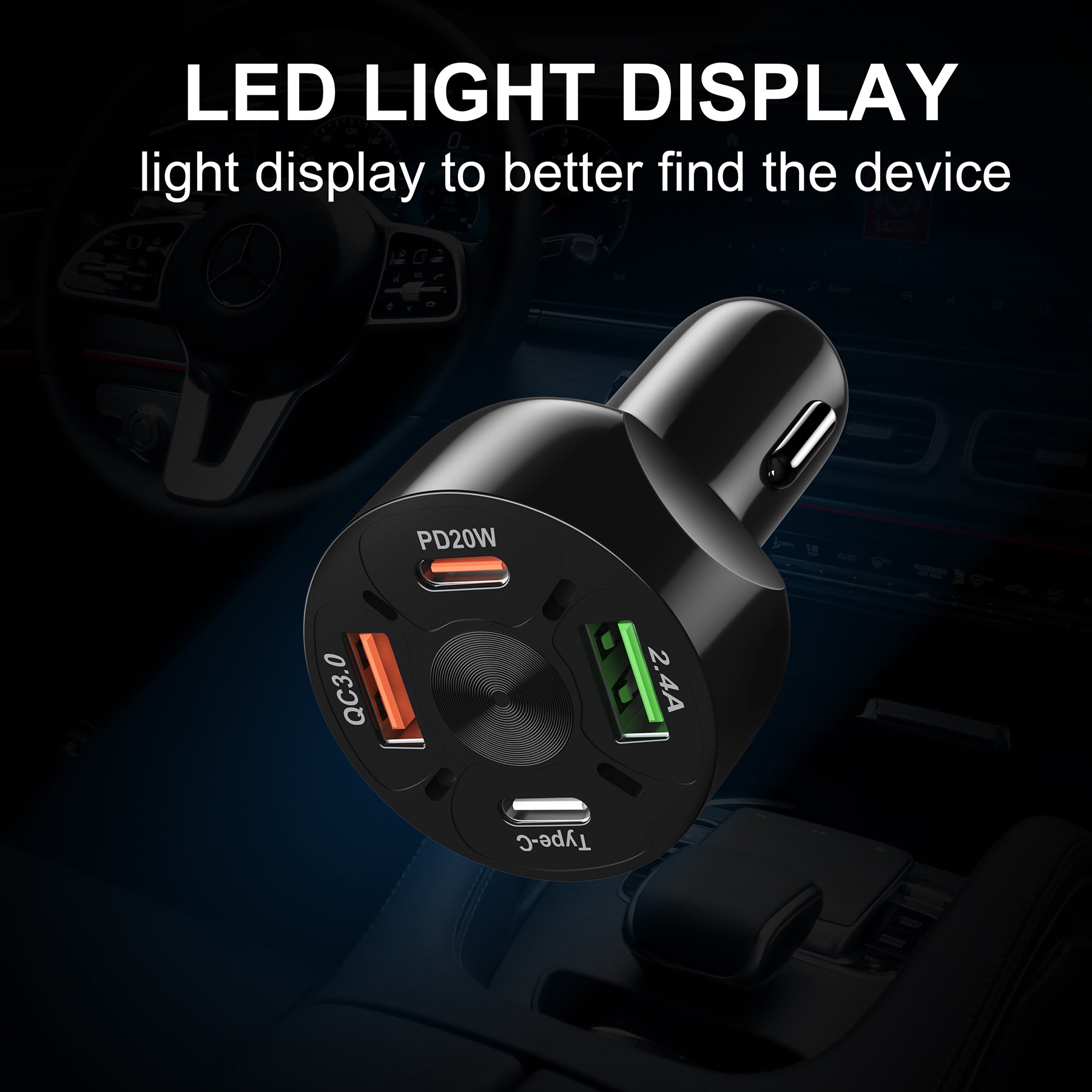 LAX 4 Port Car Charger