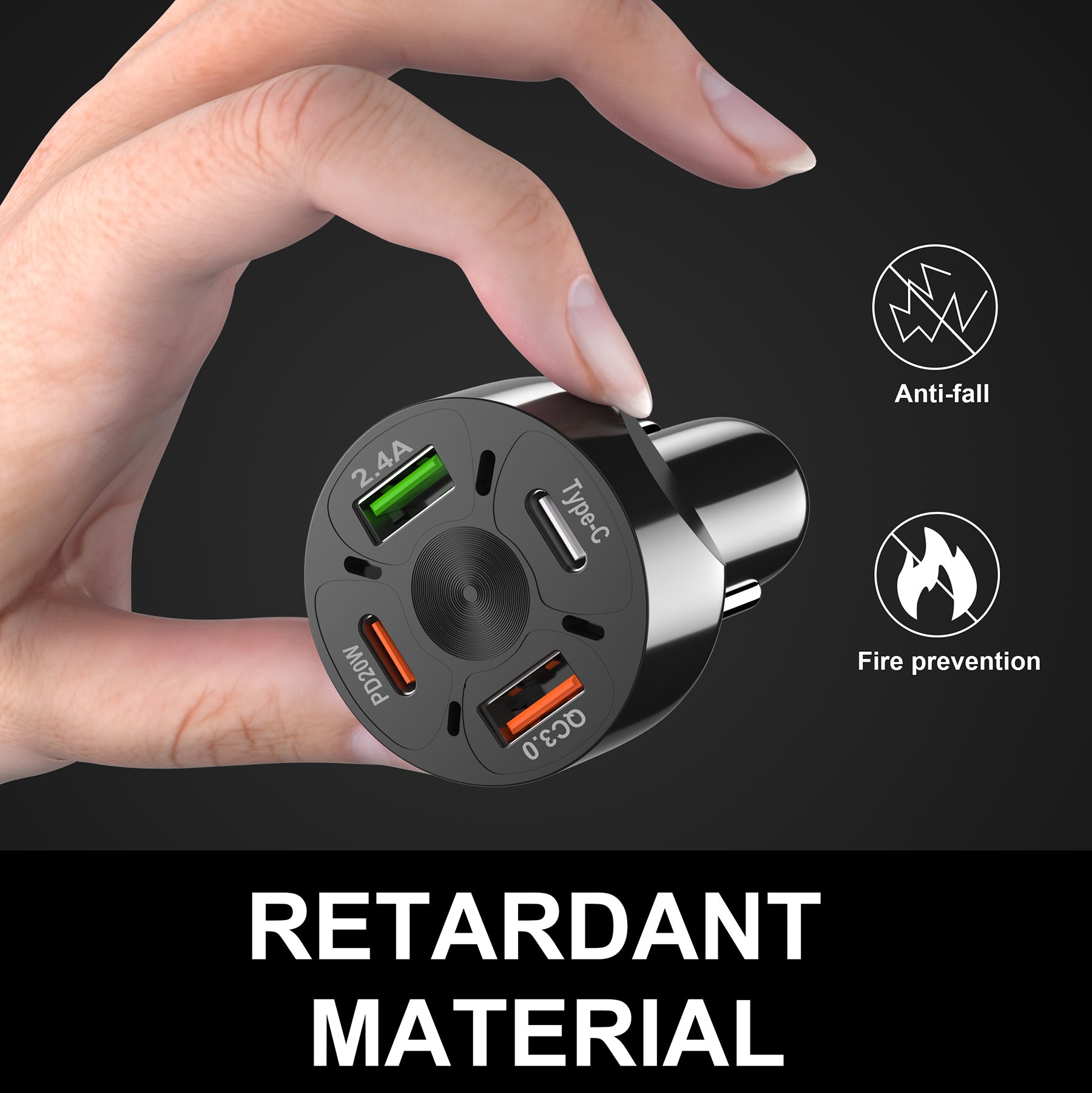 LAX 4 Port Car Charger