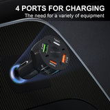 USBPD 4 Port Car Charger