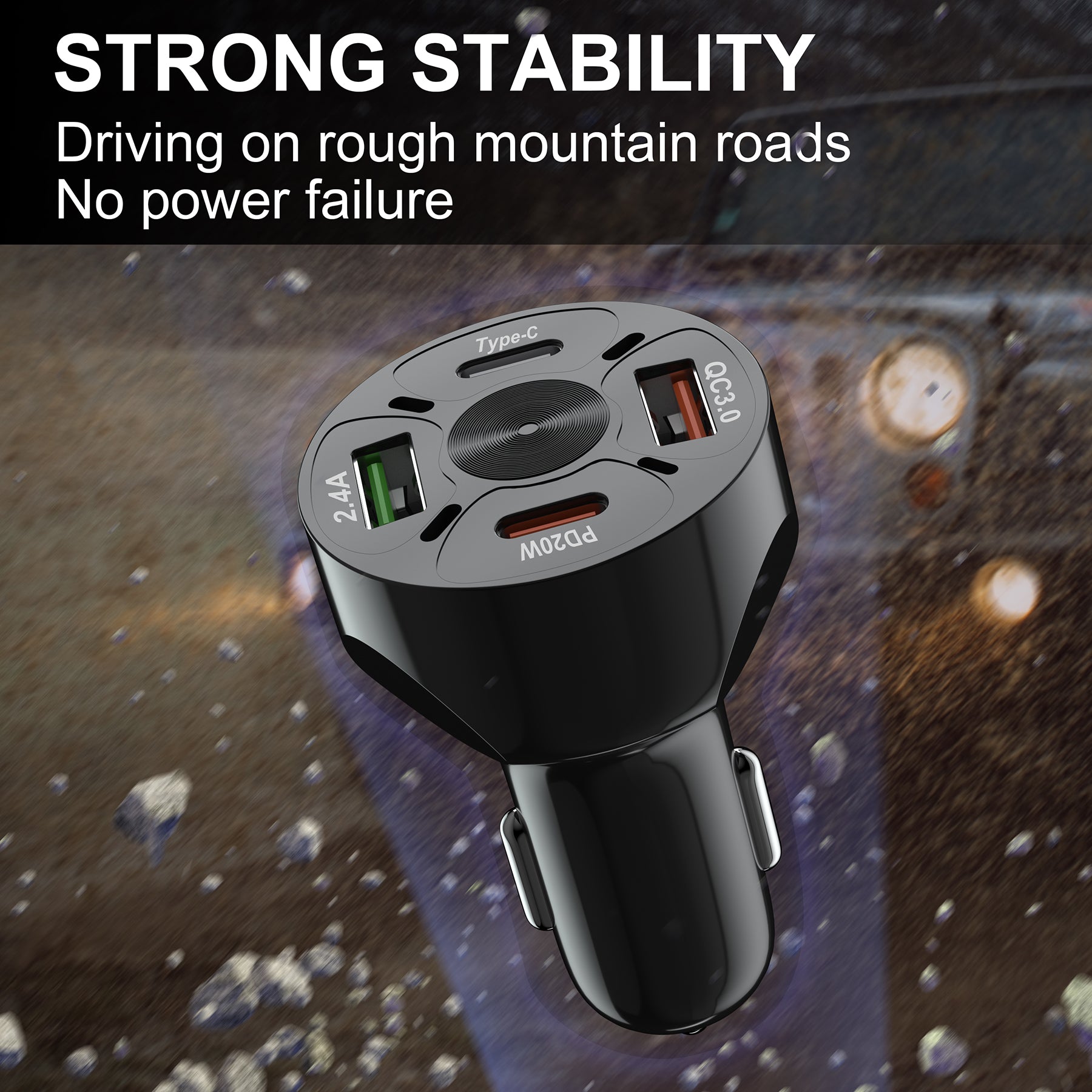 LAX 4 Port Car Charger