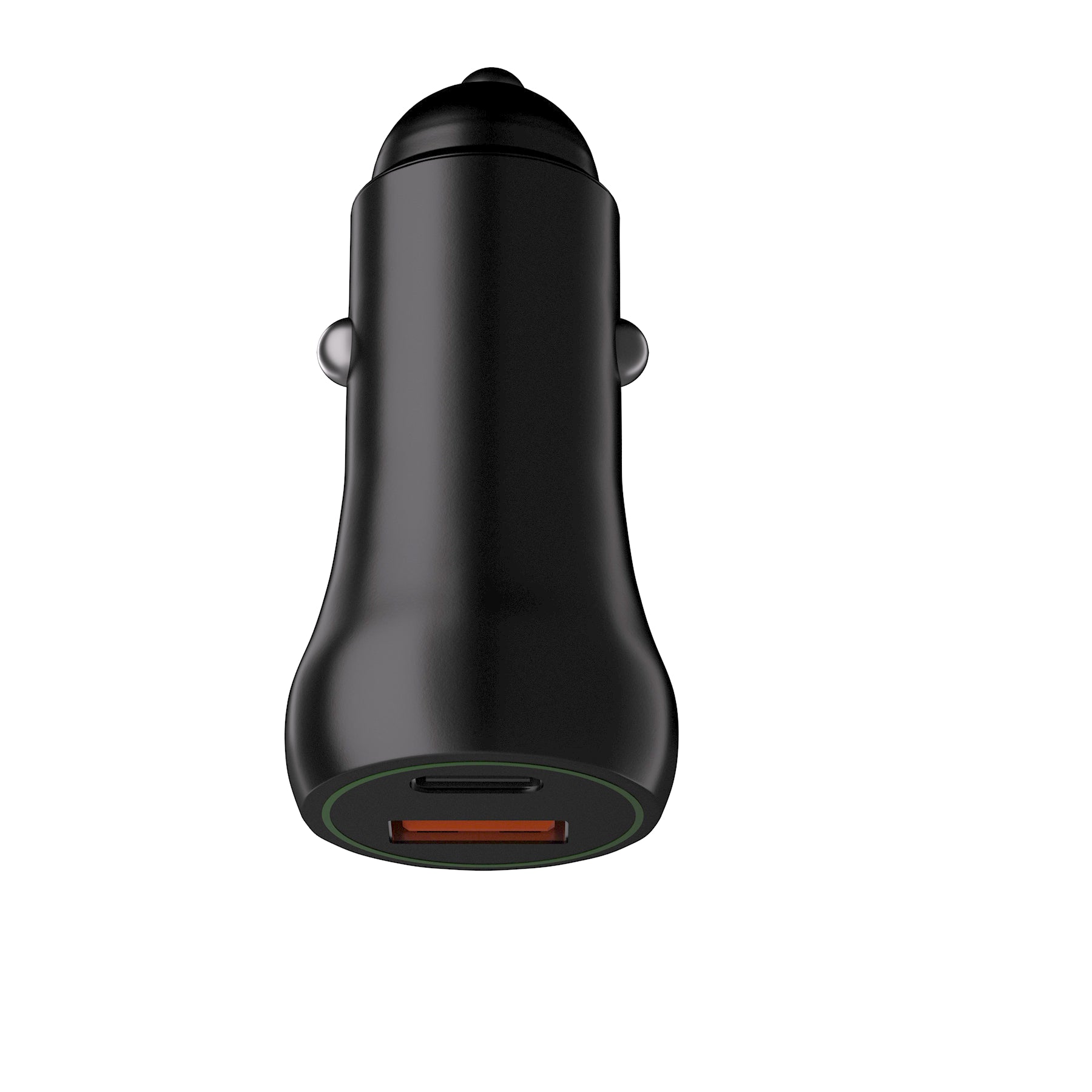 LAX Car Charger 20W with 1 USB-C and 1 USB-A - Black