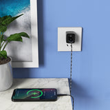 LAX 2 Port USB Wall Charger 2.4A with Apple MFi Certified Lightning Cable (6ft)