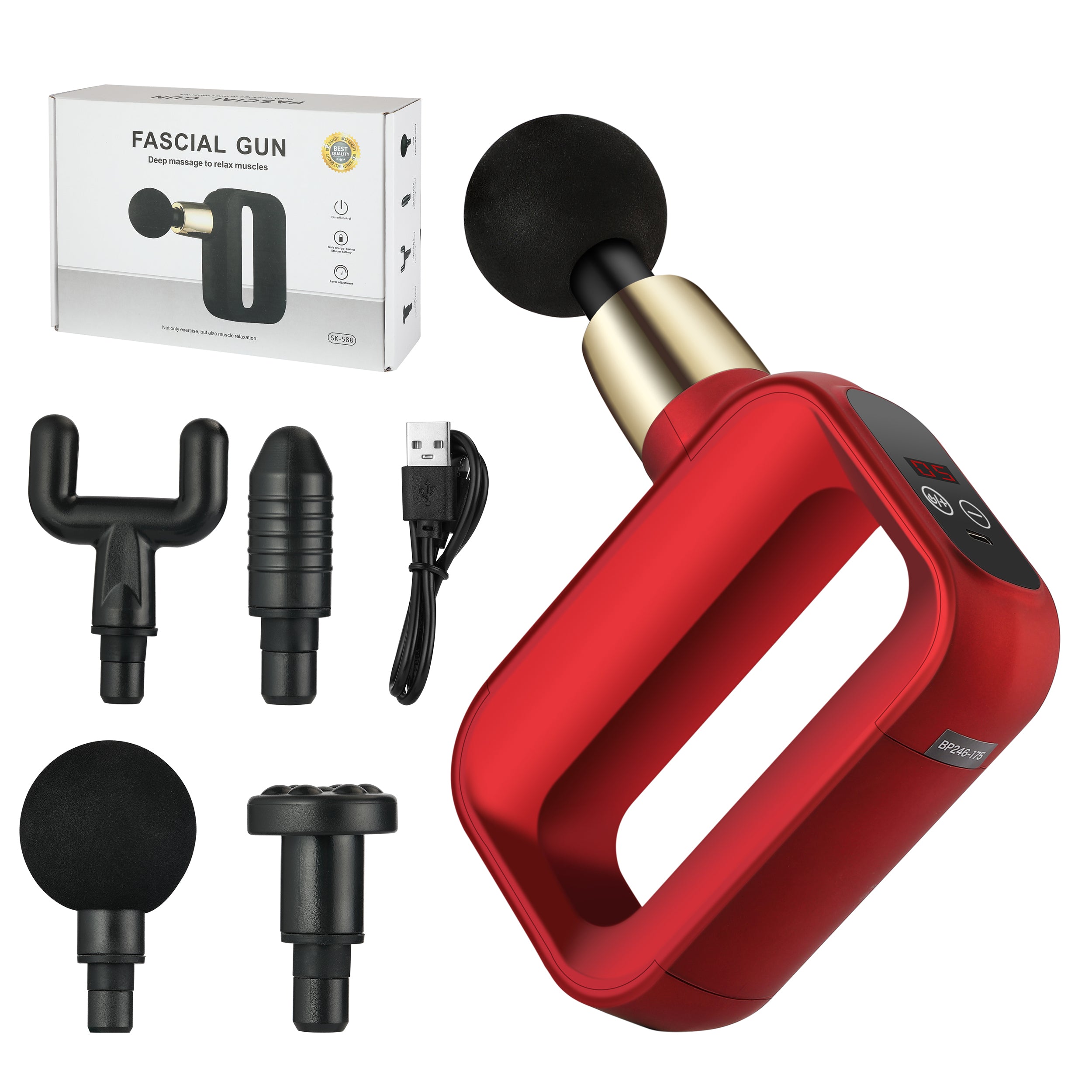 LAX Deluxe Handheld Deep Tissue Percussion Muscle Massager