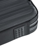 LAX 13-Inch Laptop and Tablet Case – Protective Outer Hard-Shell Shoulder Bag Sleeve - 10 Pockets for Tablet, Smartphone, Pens, Cards - Moisture & Water Resistant - Removable Strap - Leather Handles