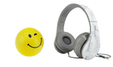 Music Combo: On-Ear Wired Headphones with Fun Emoji Bluetooth Speaker