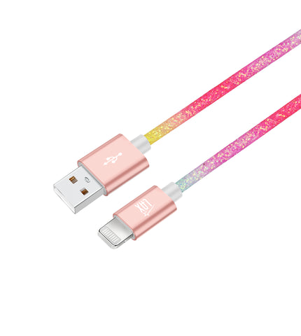 Apple MFi Certified Colorful Glitter Lightning Cables for iPhone and iPad