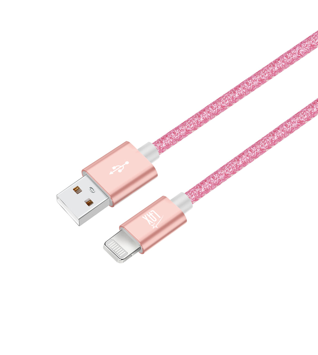 Apple MFi Certified Colorful Glitter Iphone Cables for iPhone and iPad