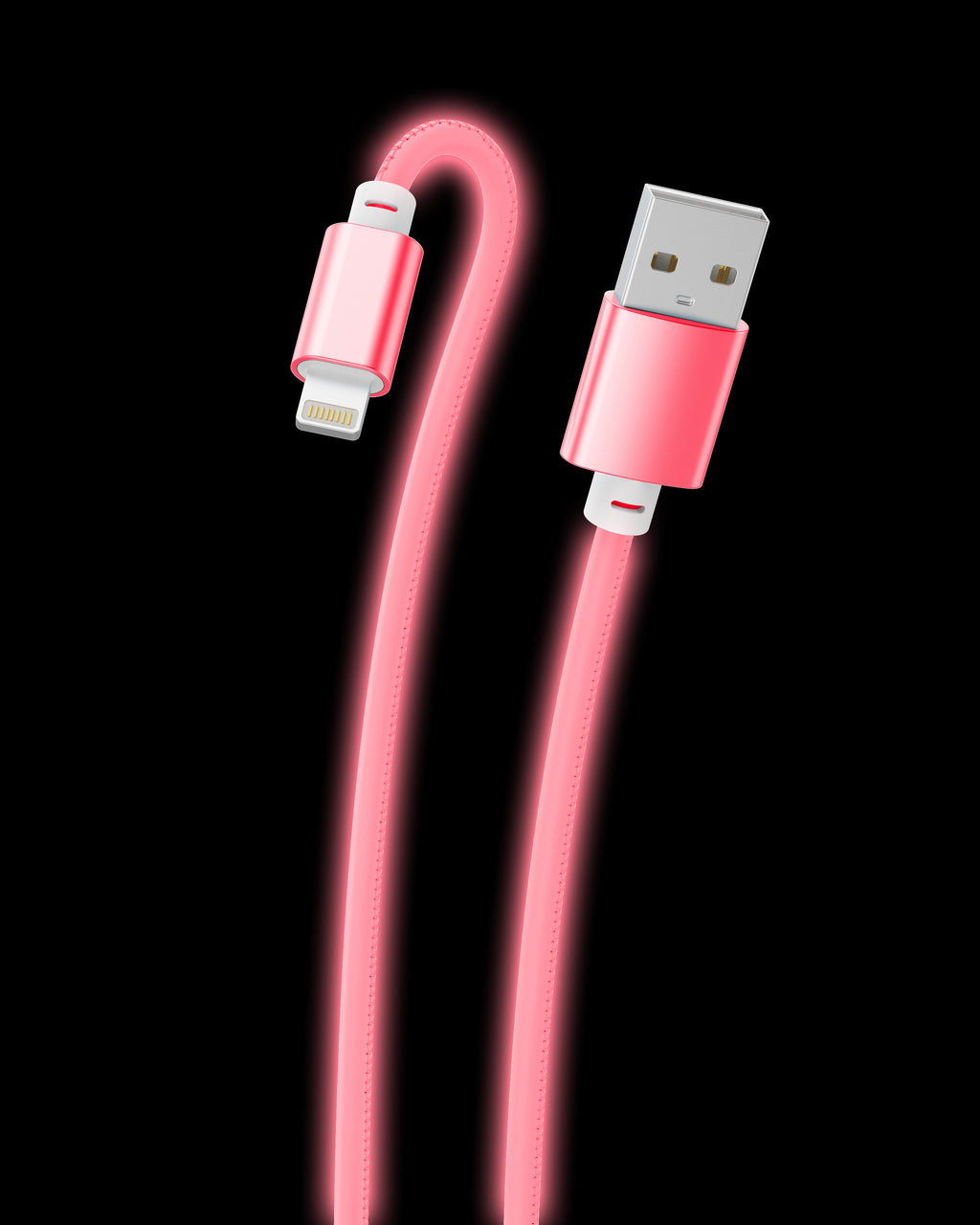 Glow in the Dark Apple MFi Certified USB to Iphone Cable (10 Feet)