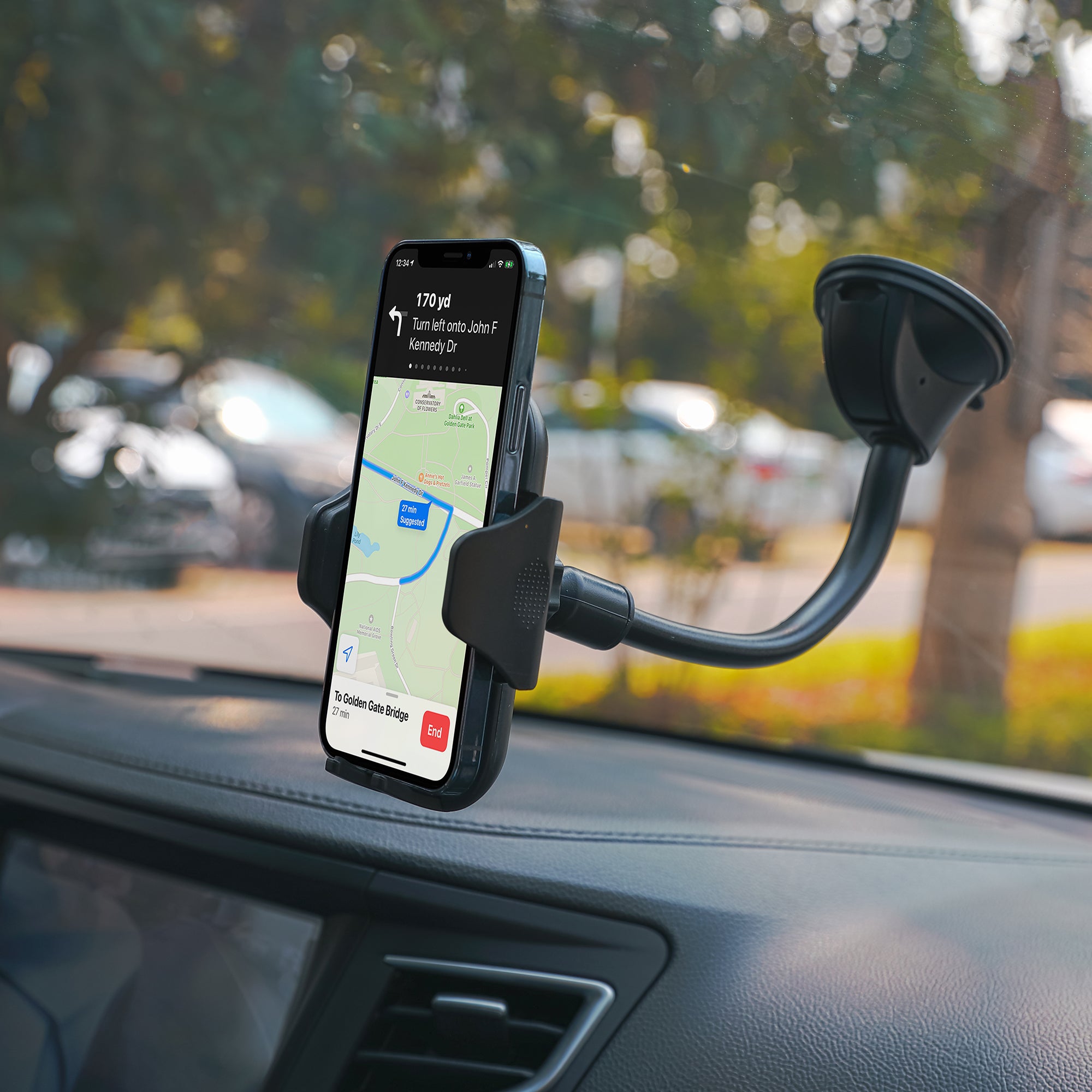Goose Neck Cradle Phone Car Mount