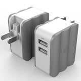 LAX Rapid 3.4A Dual USB AC Power Adapter with Smart iQ Technology for iPhone 6S 6S+, 6 6Plus, iPad Air/Mini, Samsung Galaxy S6, S6 Edge, Nexus, HTC M9 and More