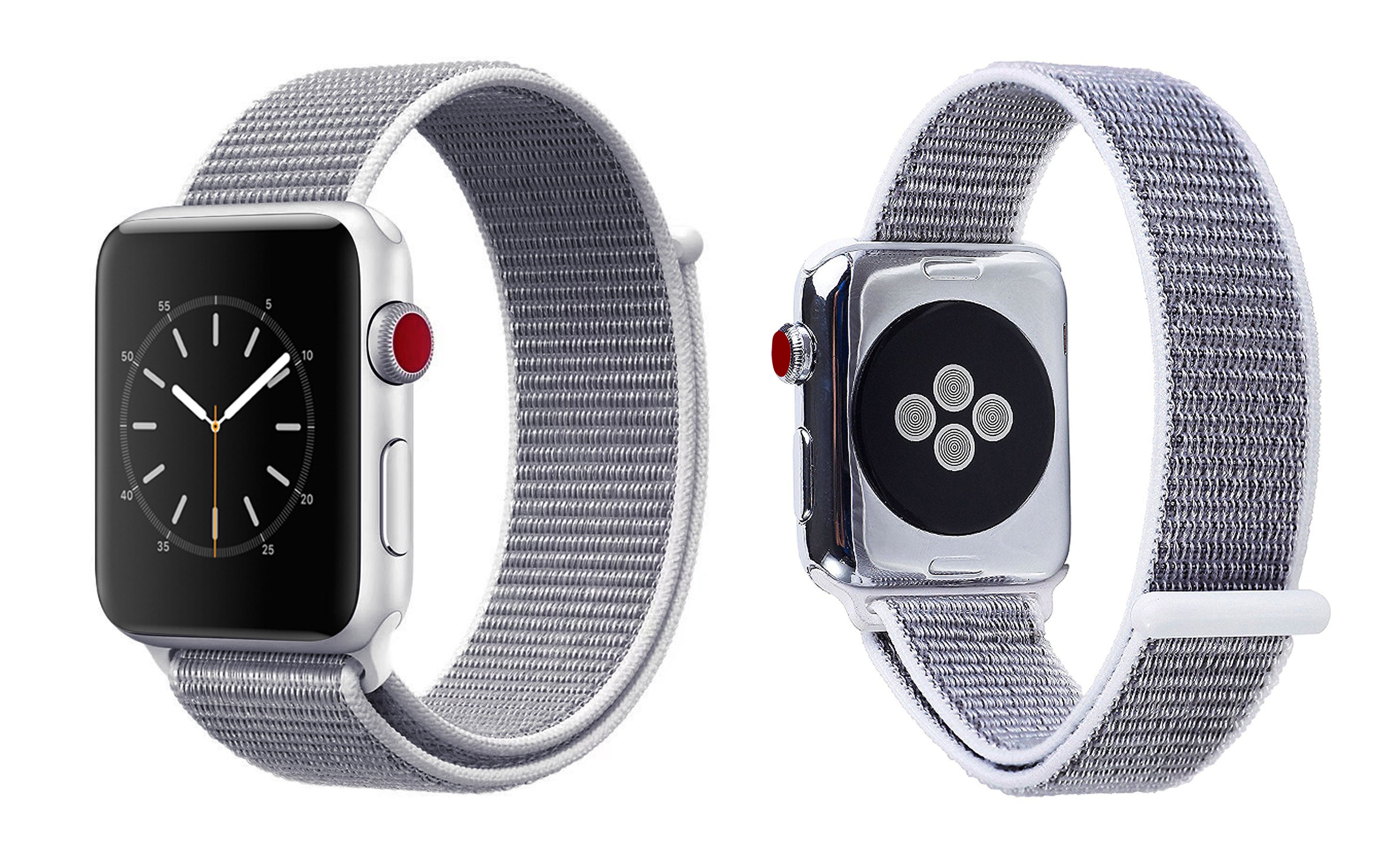 Breathable Nylon Sport Loop Band (Adjustable Velcro) for Apple Watch Series 1/2/3 Sport, Edition