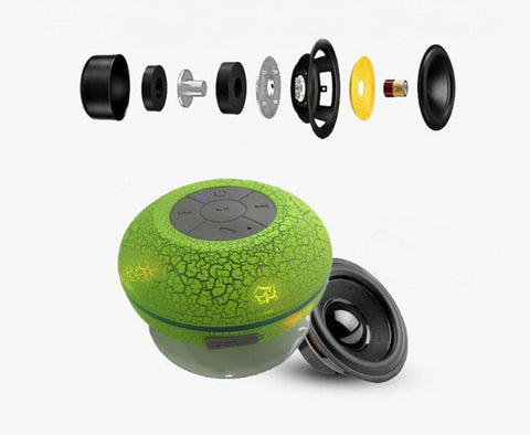 Mini Waterproof Shower Speaker, Bluetooth Mini Portable Stereo Speaker