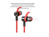 LAX Bluetooth Waterproof Wireless Earphones Sports Headset - Red