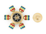 Spin Wars – 6 Sided Metallic Fidget Spinner - Customizable, Glow in the Dark Anxiety, Stress Relief