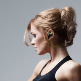 Laud Sports Sweatproof In-Ear Bluetooth Headphones EX7 with SecureHooks and Mic