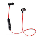 Magnetic, Travel Friendly In-Ear Headphones with Mic for iPhone, Samsung, Android - Red