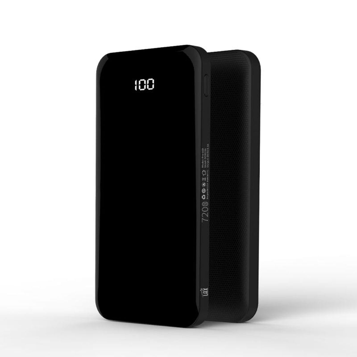 LAX 7200mAh Power Bank with Smart LED Display