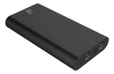LAX Pro 16800 Portable Charger Battery Backup 4 High Speed Charging USB Ports (Black)
