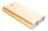 LAX Pro 16800 Portable Charger Battery Backup 4 High Speed Charging USB Ports (Black)