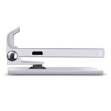 LAX QI Wireless Charging Pad Stand for Mobile Phones - 360 Rotating Base Smartphone Stand - Aluminum Multi-Angle Battery Charger for Samsung Galaxy & Apple iPhone X / 8 / 8 Plus