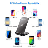 LAX Gadgets Qi Fast Wireless Charger Rapid Charging Stand