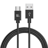 USB-C to USB-A Braided Cable for Smartphones 10 Feet