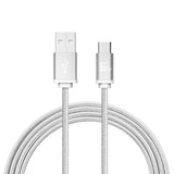 USB-C to USB-A Braided Cable for Smartphones 10 Feet