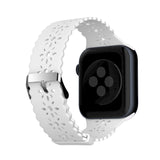 LAX Apple Watch Lace Silicone Band 38mm / 40mm / 41mm White