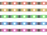 Smart Home Sound Activated Multi-Color LED Light Strip with Remote  30 Feet with 2-Pack Smart Home Multi-Color LED A19 Bulb 5W