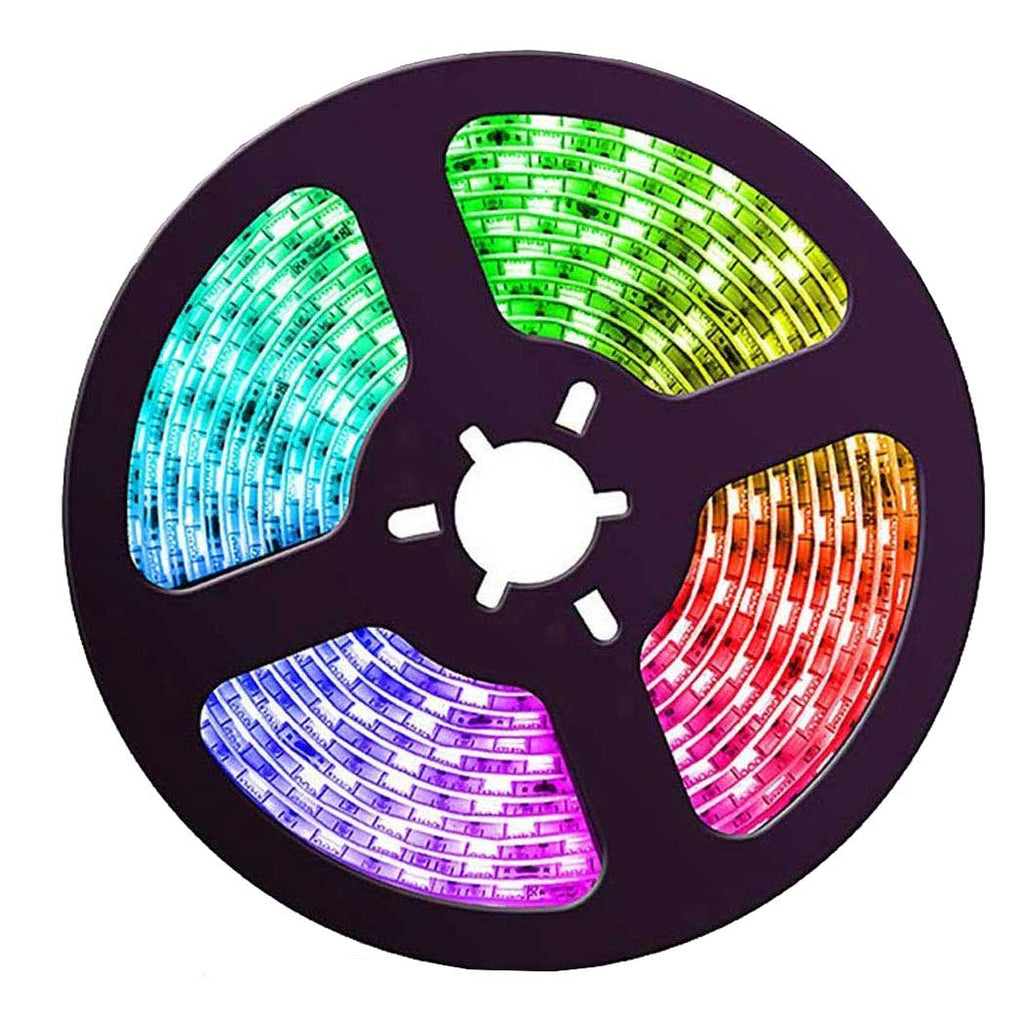 Smart Home Sound Activated Multi-Color LED Light Strip with Remote (2 Pack)