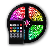 Smart Home Sound Activated Multi-Color LED Light Strip with Remote (2 Pack)