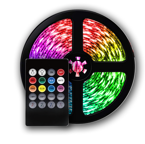 Smart Home Sound Activated Multi-Color LED Light with Remote (2 – LAXGadgets.net