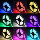 Smart Home Sound Activated Multi-Color LED Light Strip with Remote (2 Pack)
