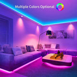 Smart Home Sound Activated Multi-Color LED Light Strip with Remote (2 Pack)