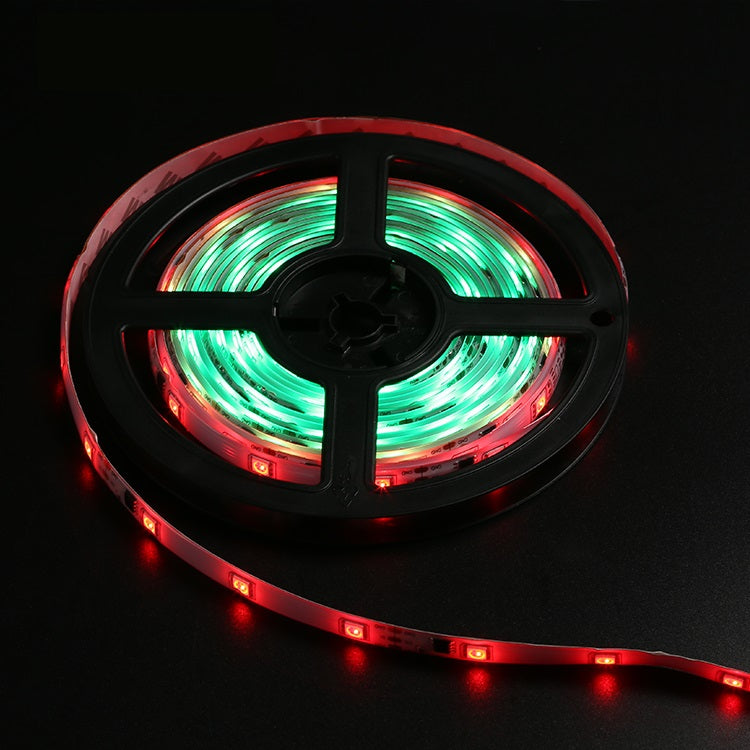 Smart Home Sound Activated Multi-Color LED Light Strip with Remote (2 Pack)
